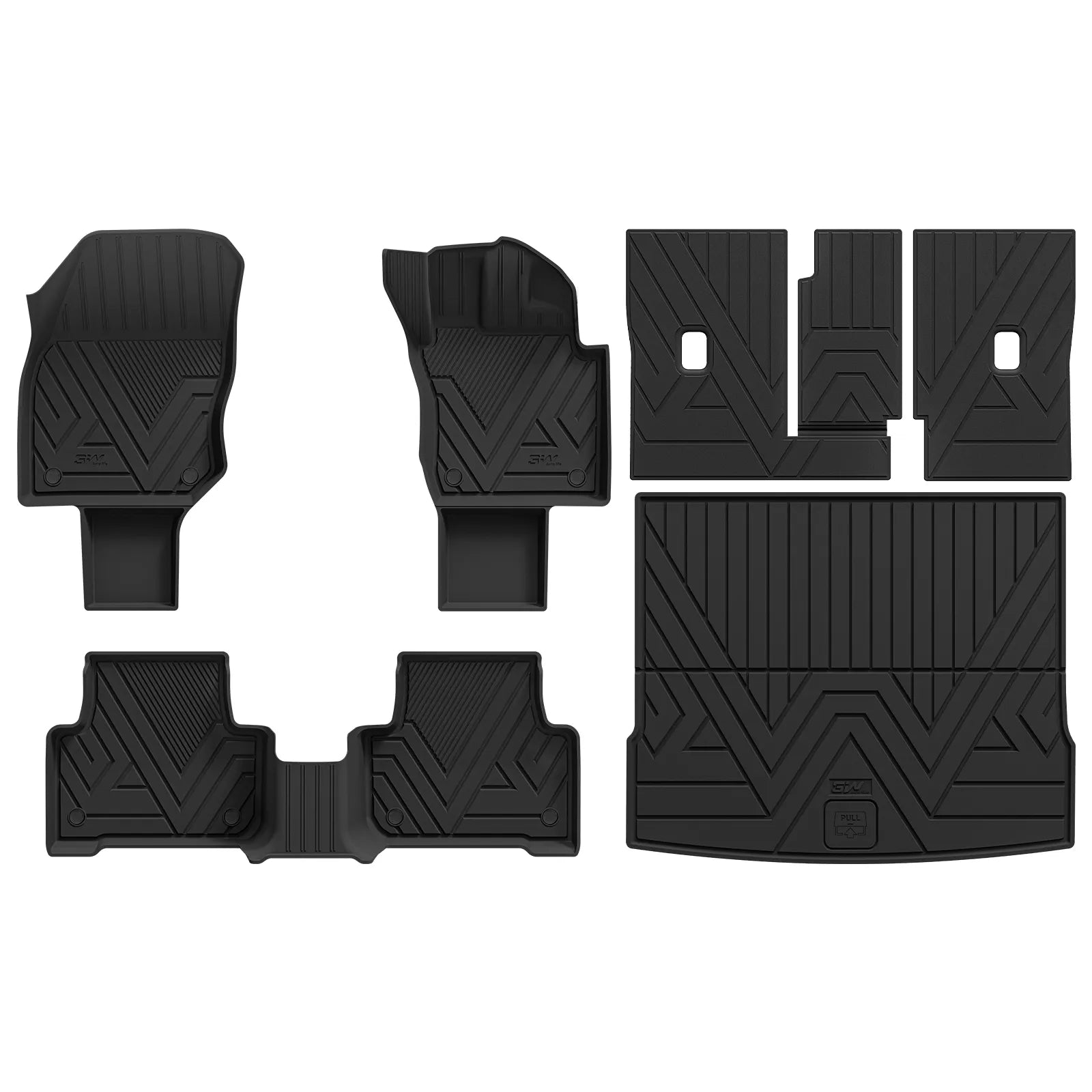 3W All Weather Car Mats For Volkswagen Tiguan 2025-2026 RHD 3Wliners UK Plug-in Hybrid 1st&2nd Row Mats+Boot Liners+Back Seat Cover