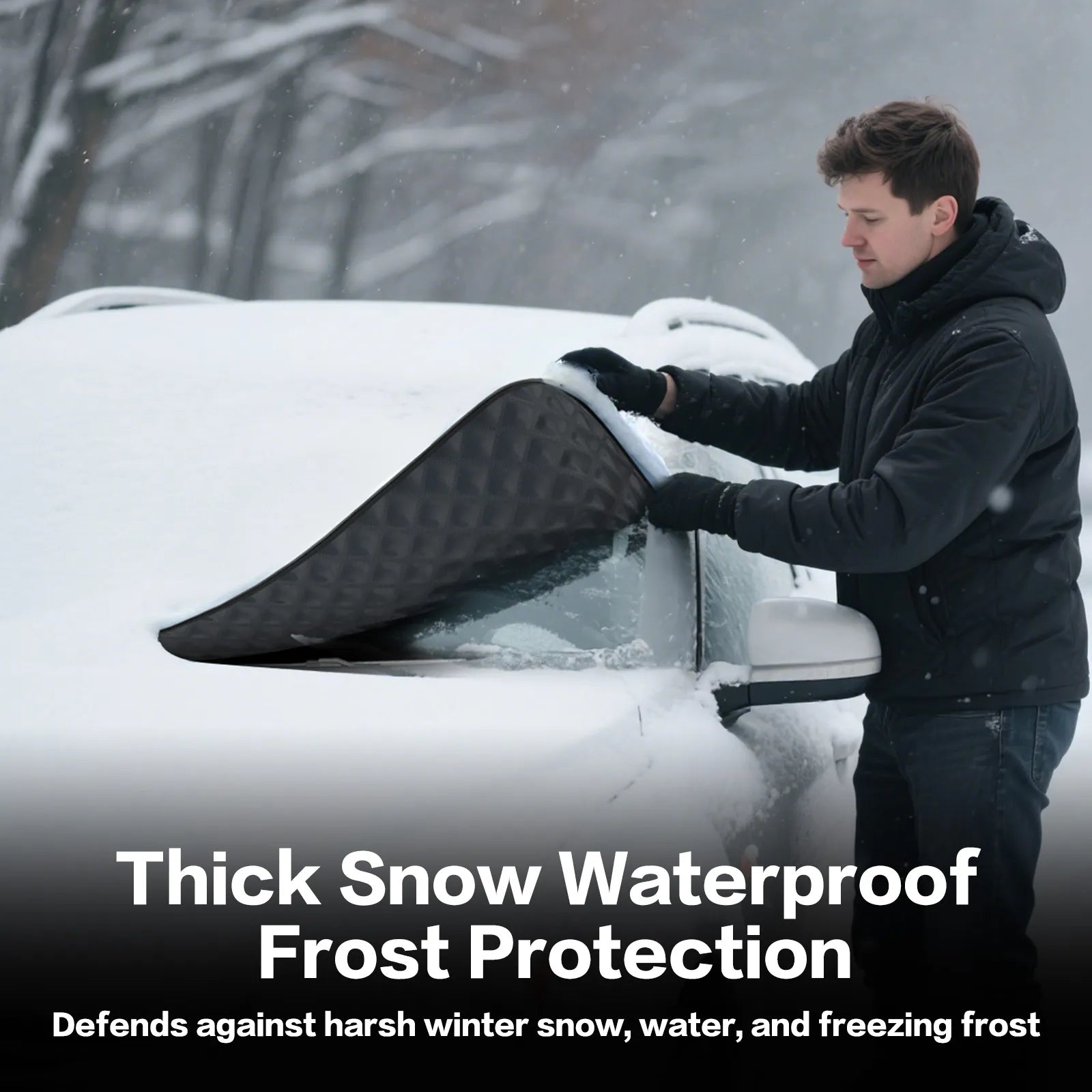 Graphene Thermal Windshield Cover for Ice & Snow - Universal Fit 3Wliners UK