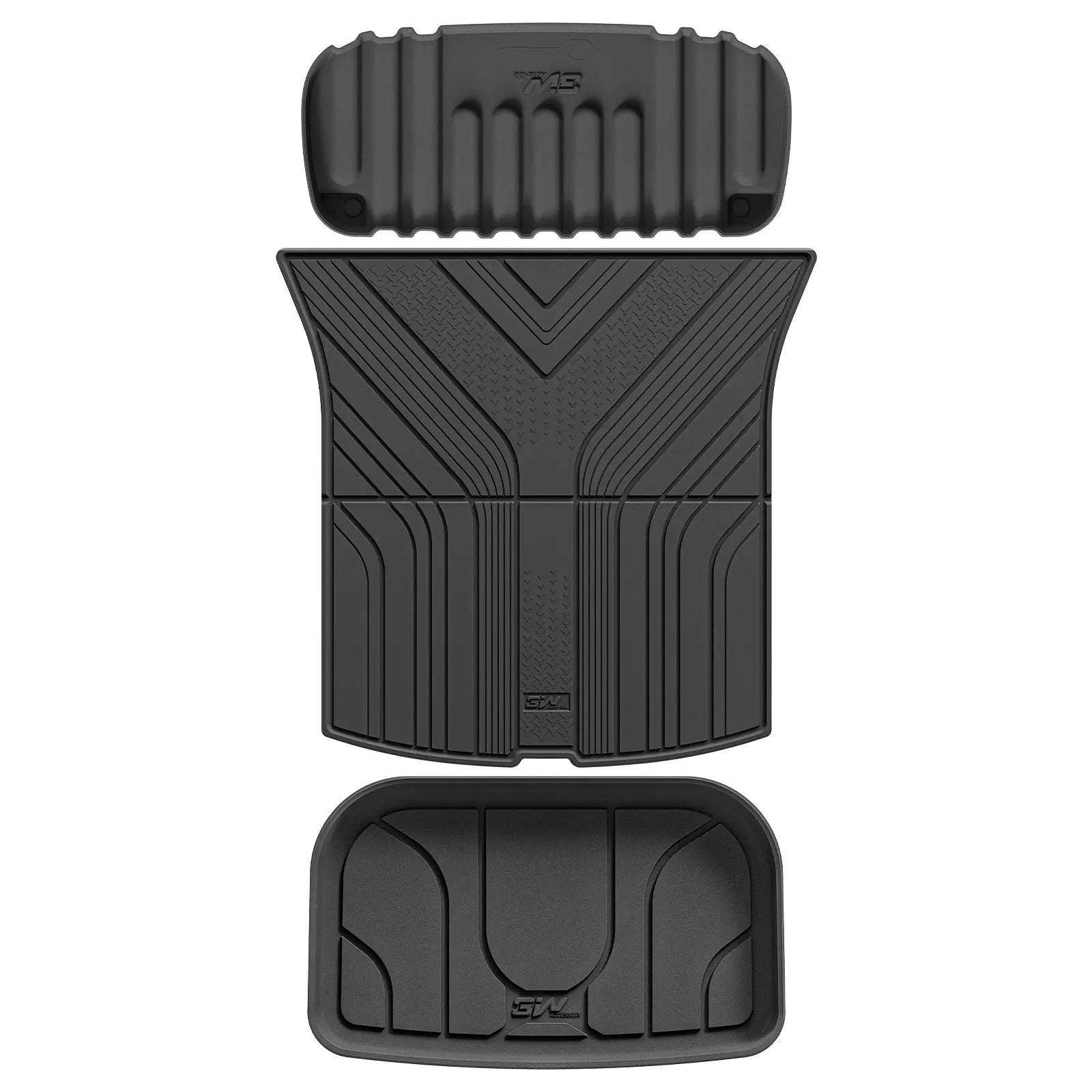 3W All Weather Car Floor Mats For Tesla Model Y Standard 2026 3Wliners UK Storage&Boot Liners Set