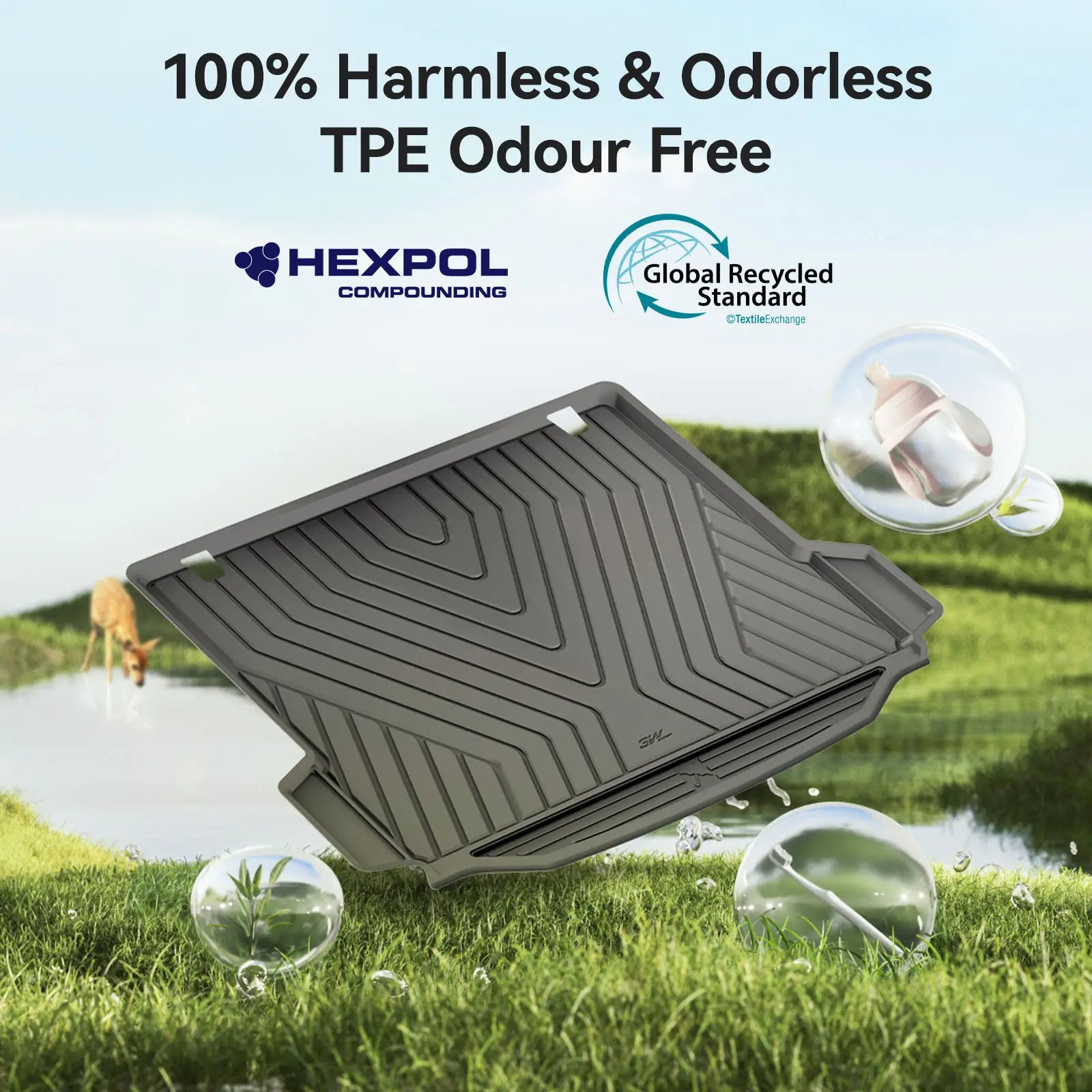 3W All Weather Boot Liner for BMW X4 G02 / X3 G01 2018-2024 3w