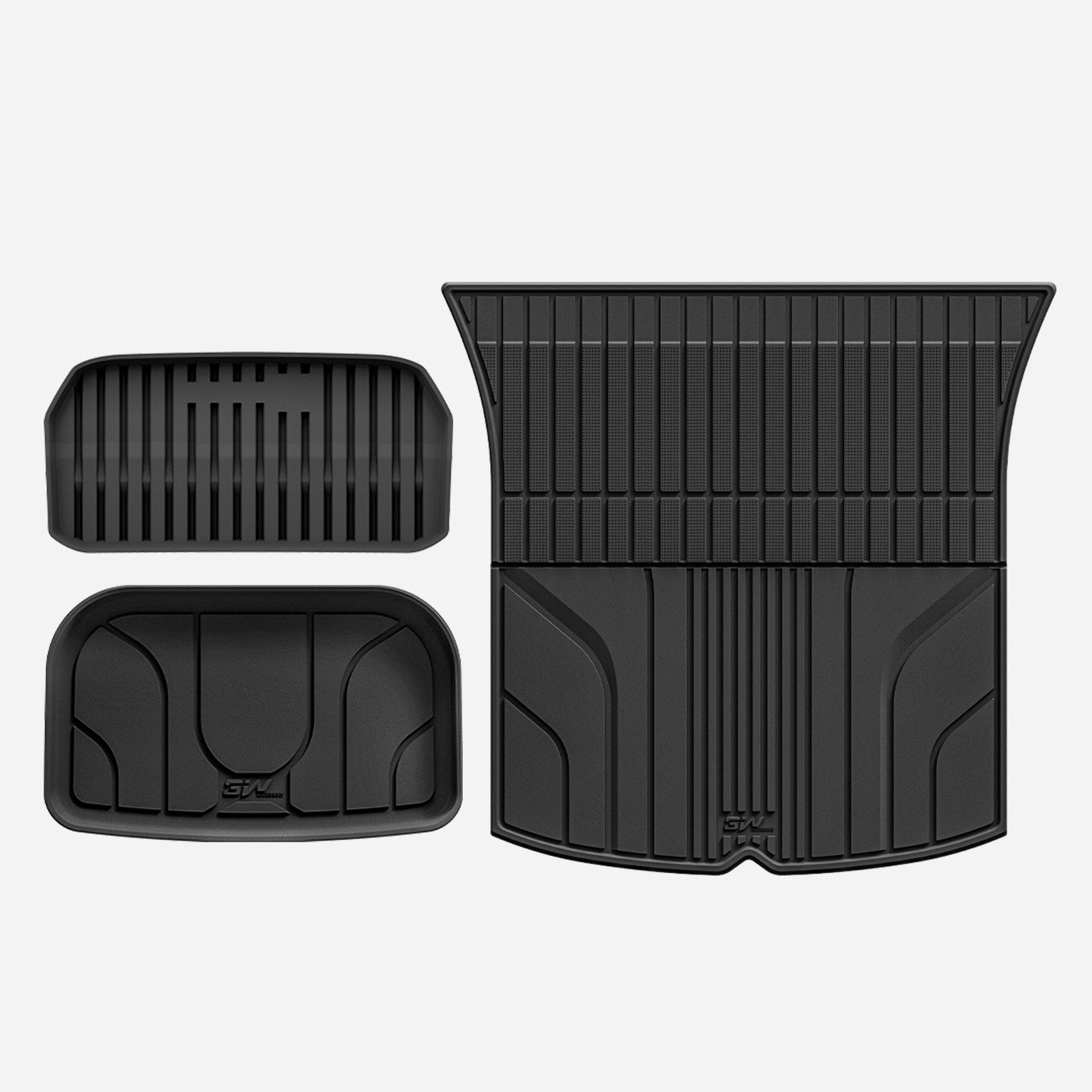 3W Custom All Weather 3PCS Boot Liners for Tesla Model Y 2021-2024 (Not Fit New 2025 Model Y Juniper) 3w