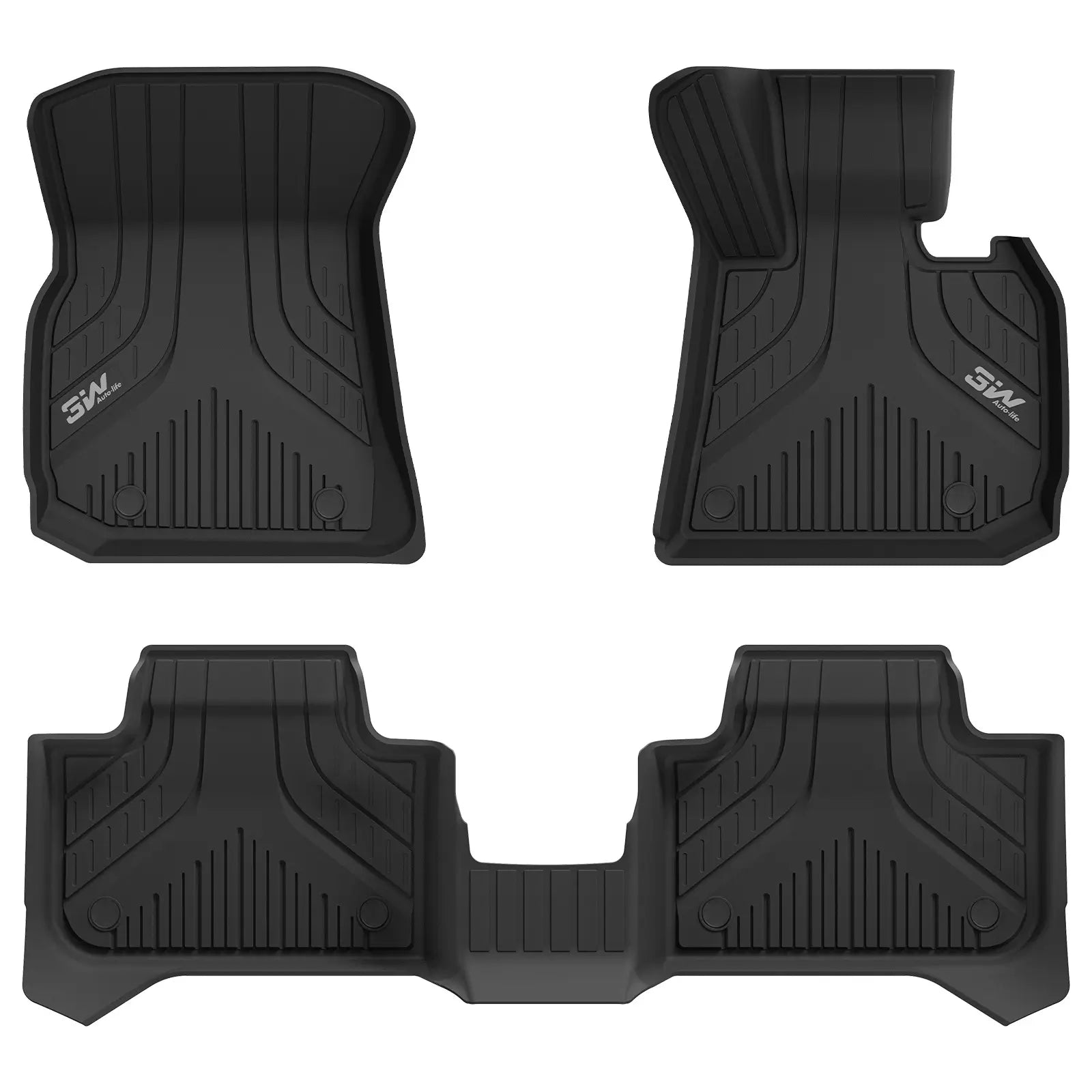 3W Custom All Weather Boot Liners for BMW X3 2025 3Wliners UK 1st&2nd Row Mats
