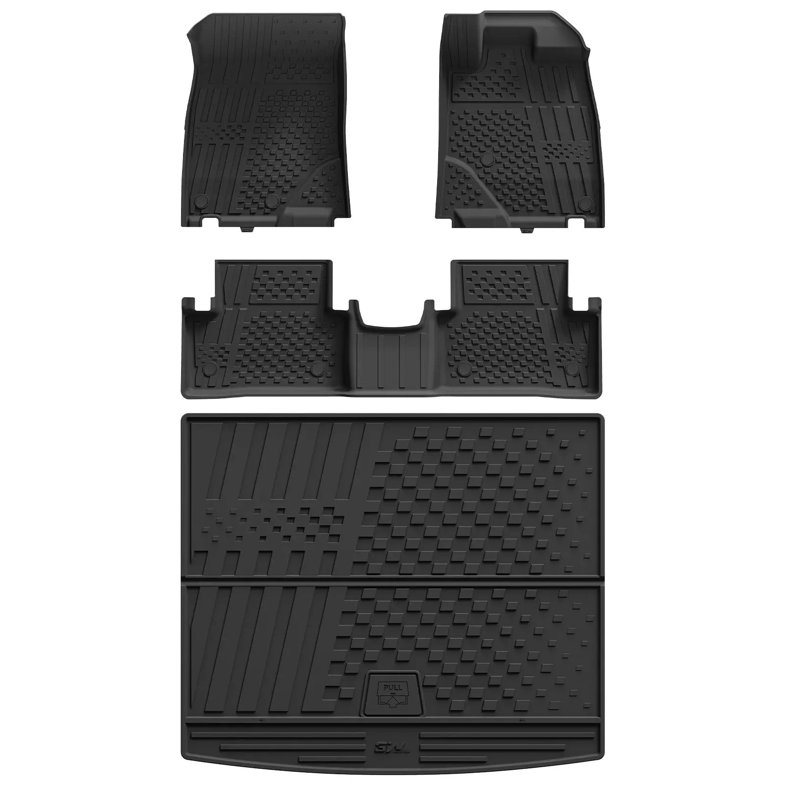 3W Custom All Weather Auto Mats for Peugeot 3008 2024-2025 3Wliners UK 1st&2nd Row Mats+Boot Liners