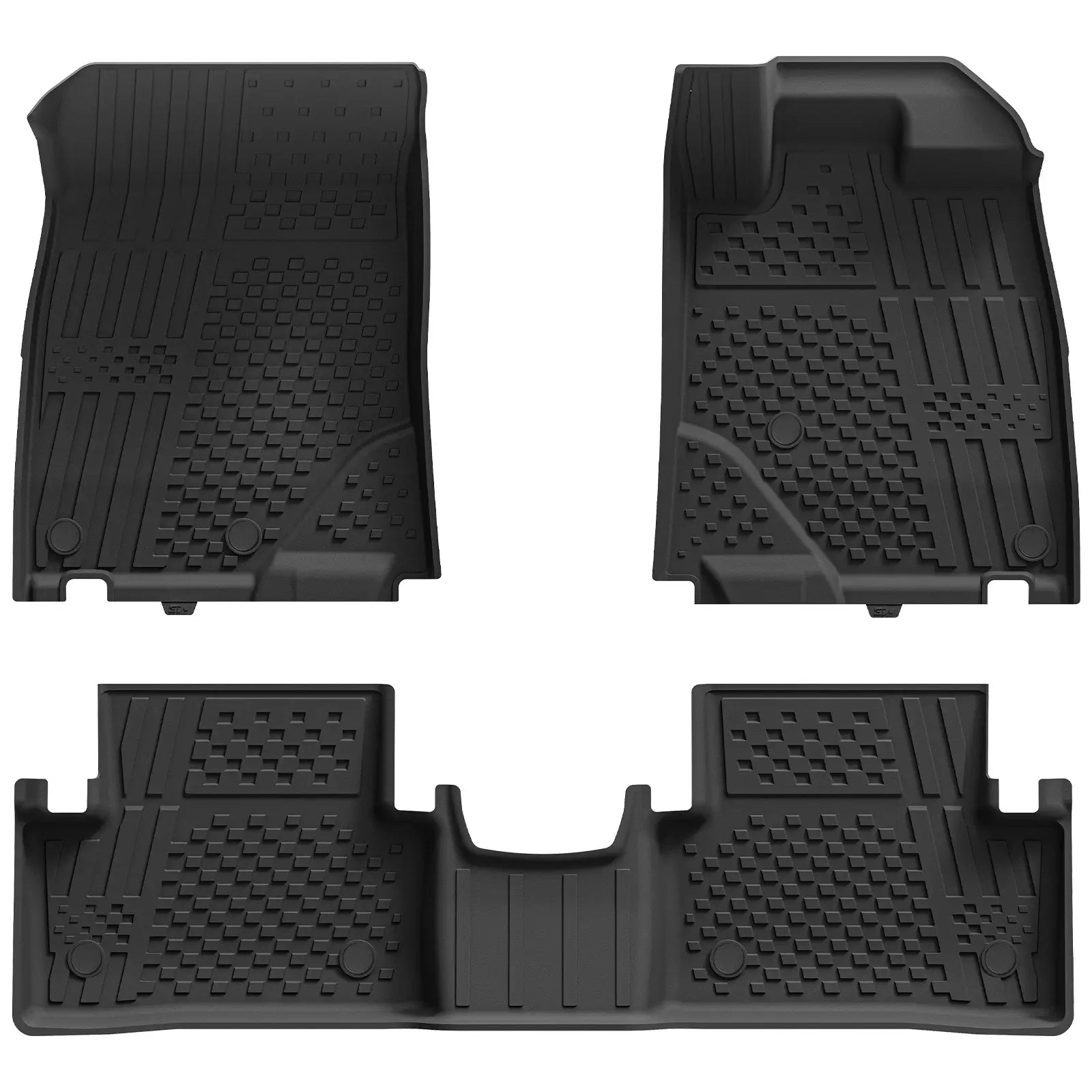 3W Custom All Weather Auto Mats for Peugeot 3008 2024-2025 3Wliners UK 1st&2nd Row Mats