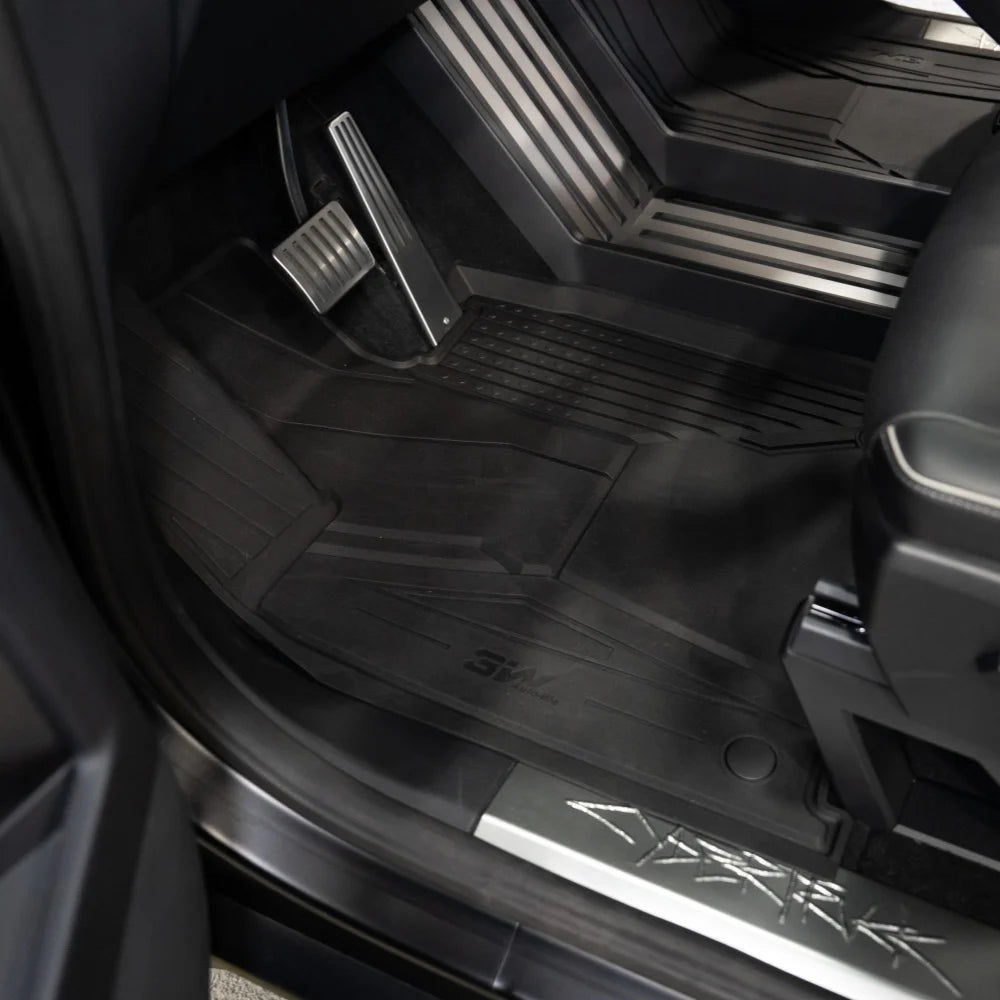 3W All Weather Car Mats For Tesla Cybertruck 2024-2025 LHD 3Wliners UK