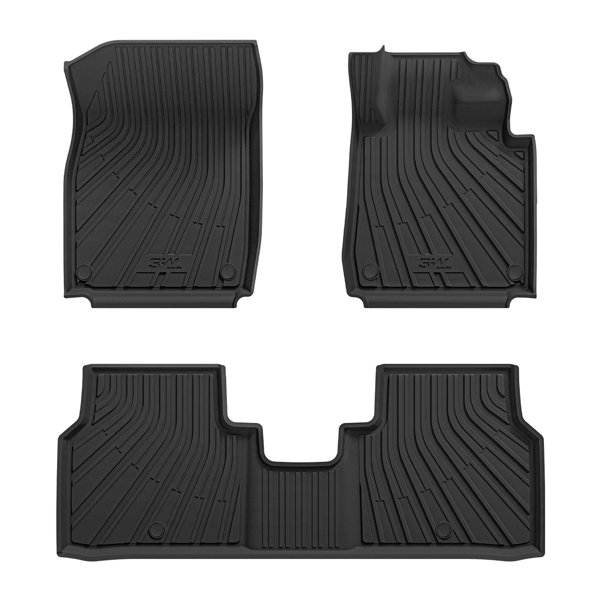 3W Custom All Weather Car Mats for Volkswagen ID.4 2021-2026 3w 1st&2nd Row Mats