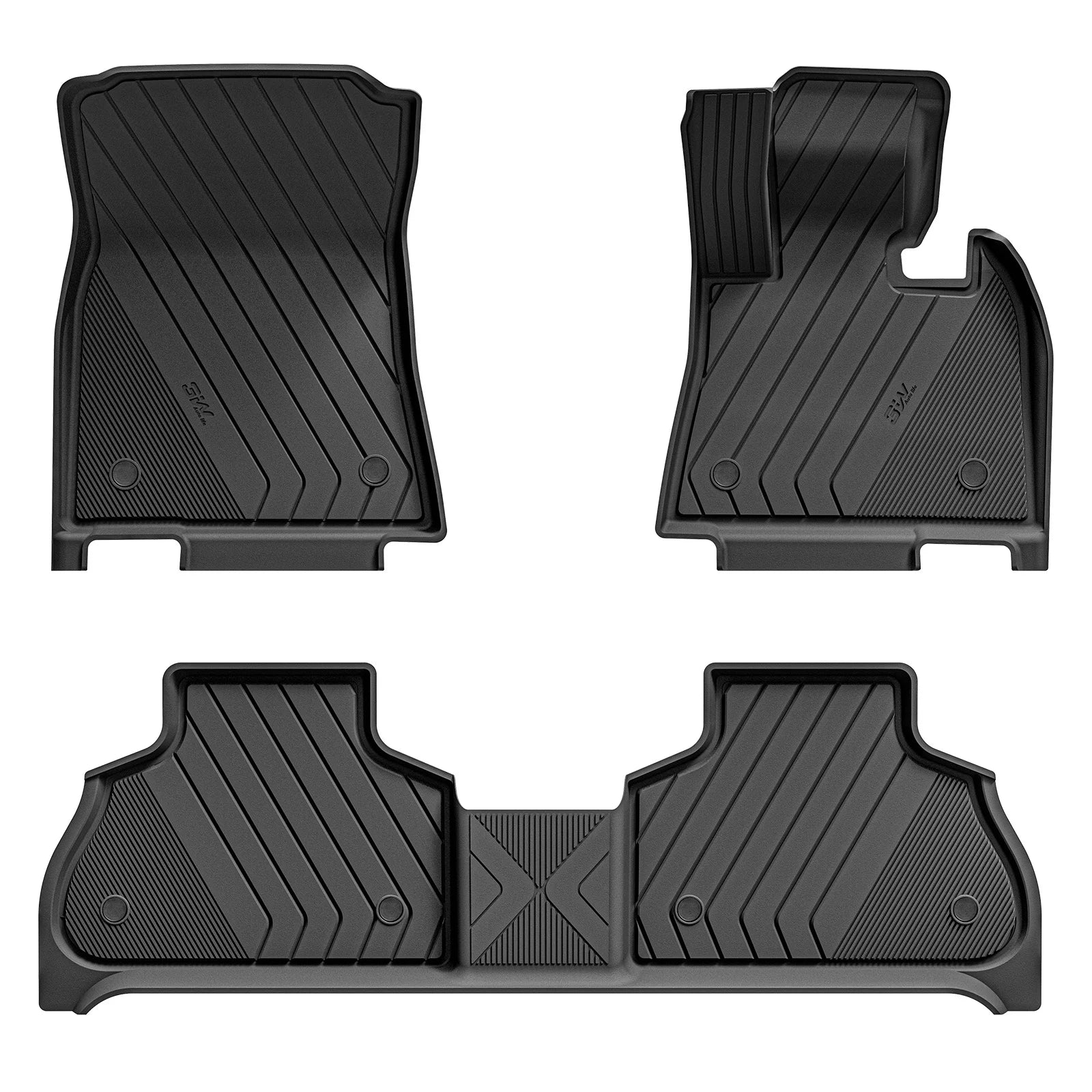 3W Custom All Weather Car Mats for BMW X5 New 2019-2026 G05 RHD 3w 1st&2nd Row Mats