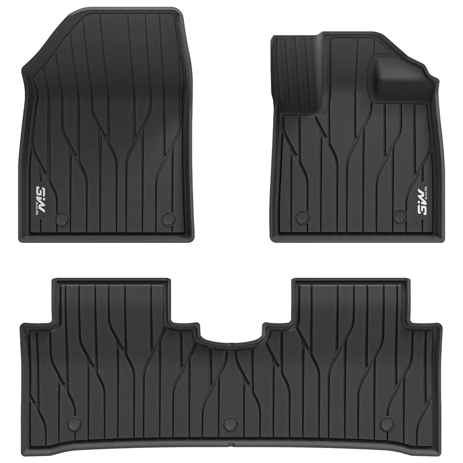 3W All Weather Car Mats For BYD ATTO 3 Yuan Plus 2022-2025 3Wliners 1st&2nd Row Mats
