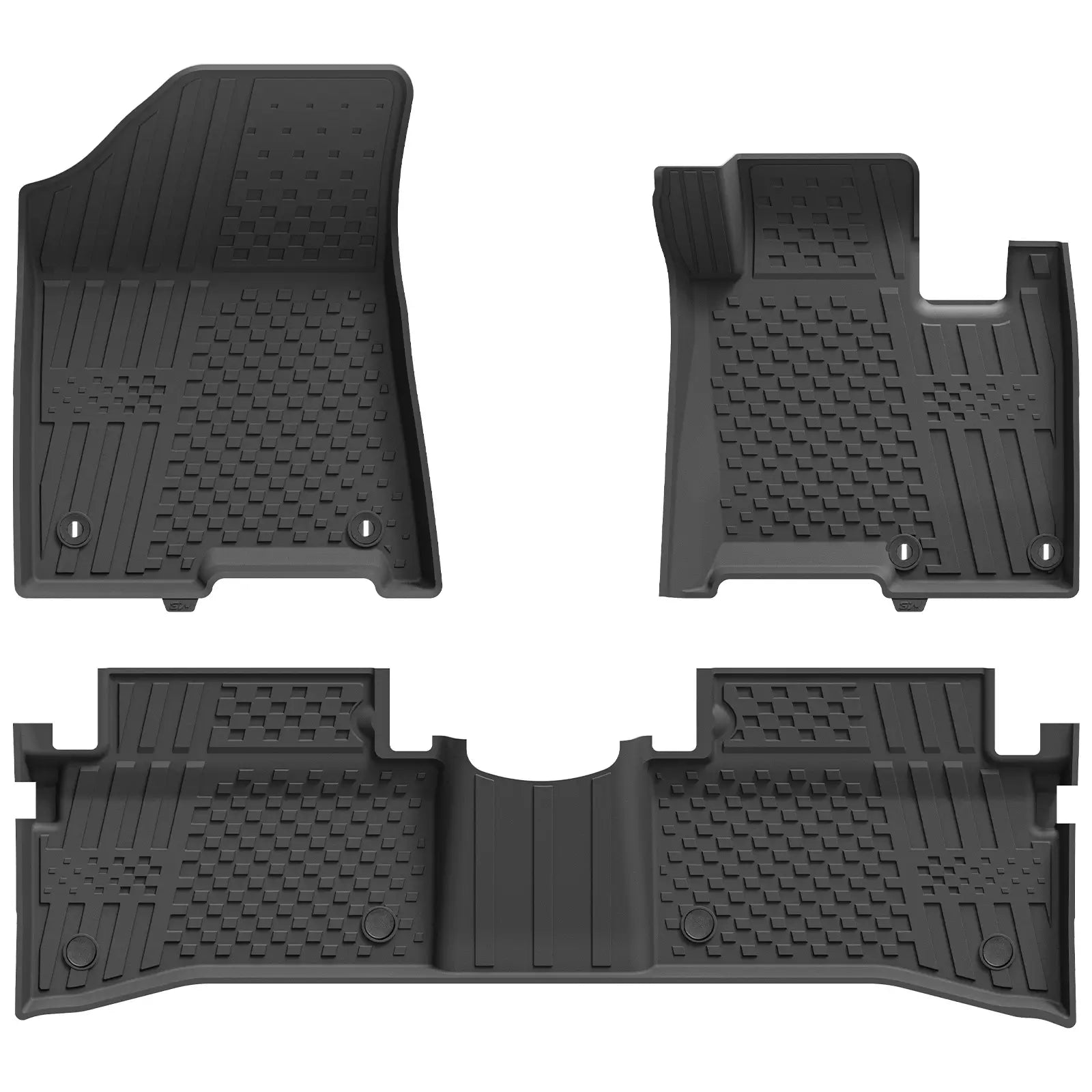 3W All Weather Car Mats for Kia Sportage Plug-in Hybrid 2023-2026 RHD 3Wliners UK 1st&2nd Row Mats