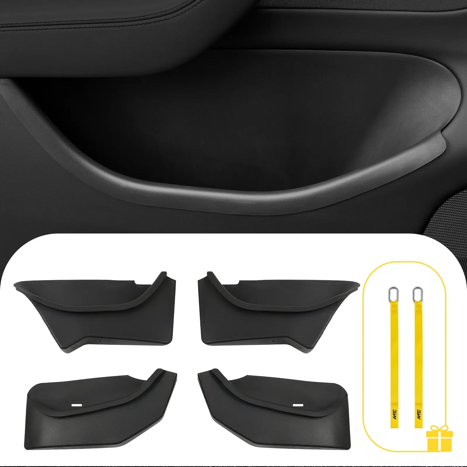 Door Storage Bin for Tesla Model Y Juniper/Model 3 Highland 2025-2026 3Wliners UK Model Y Juniper