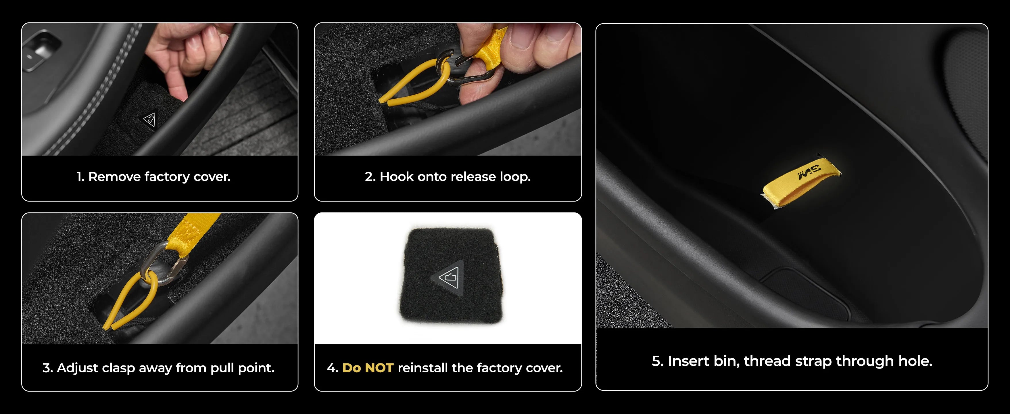 Door Storage Bin for Tesla Model Y Juniper/Model 3 Highland 2025-2026 3Wliners UK Model Y Juniper