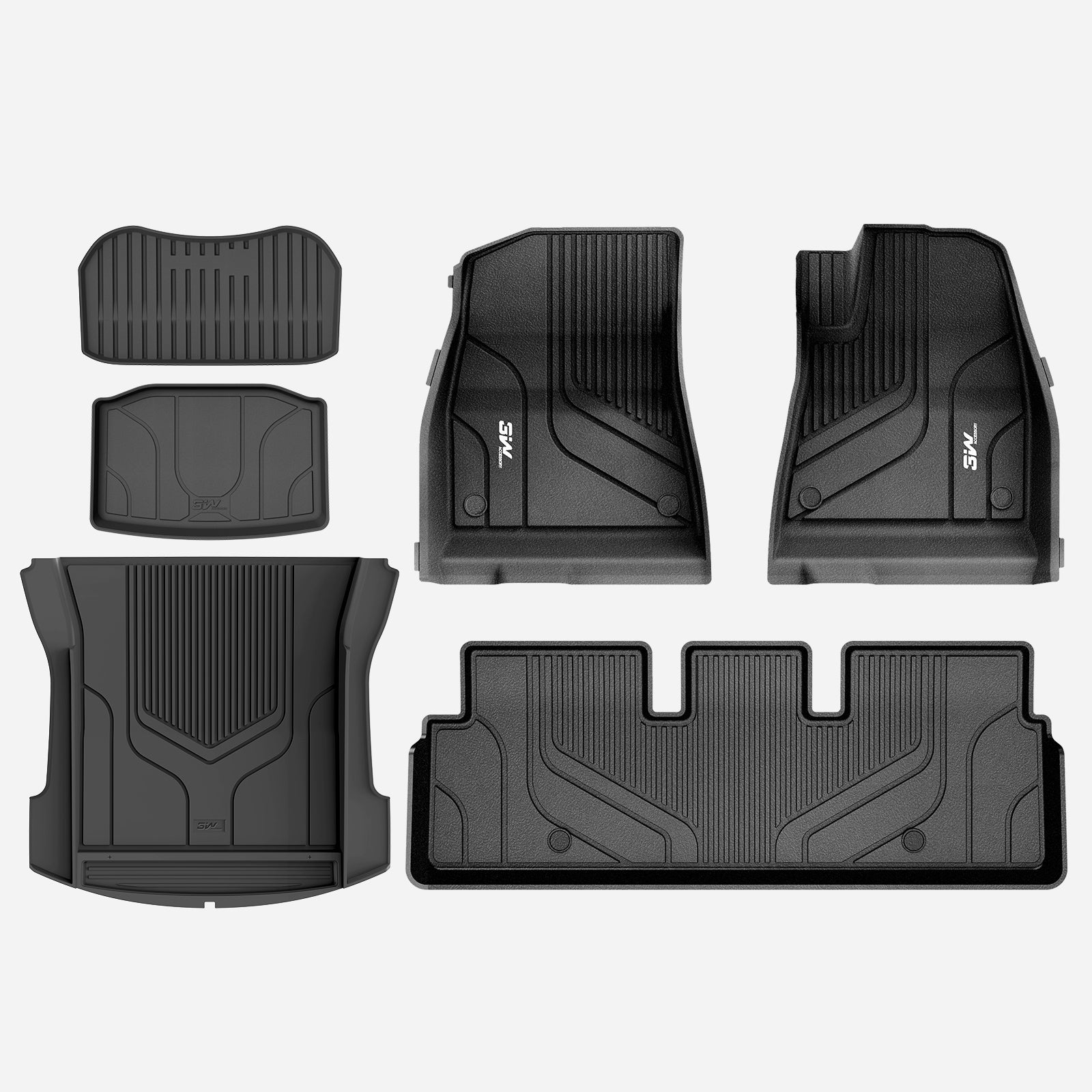 test 3w 2021-2023 1st&2nd Row Mats+Storage&Boot Liners