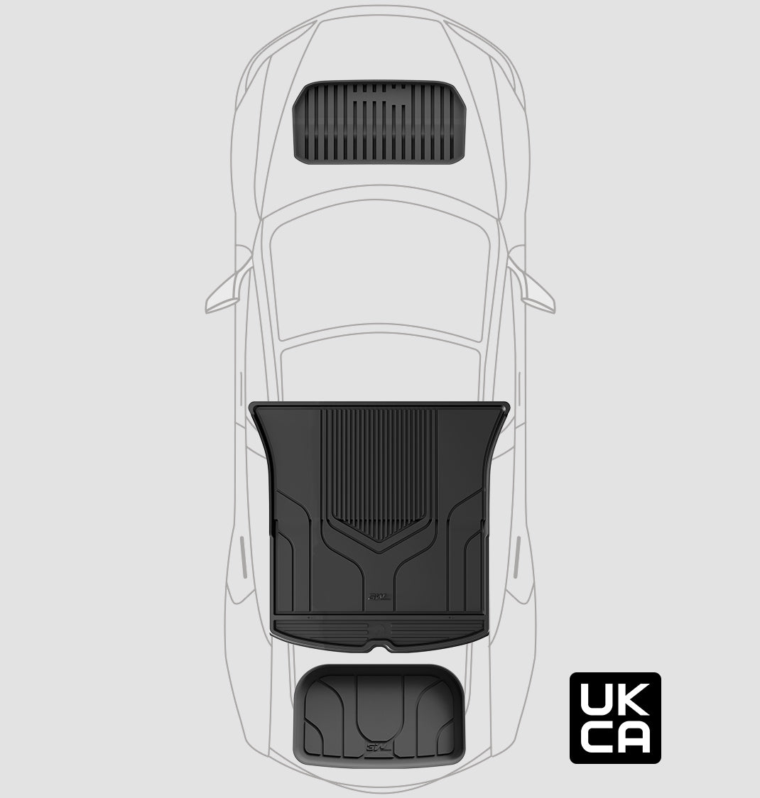 3W Custom All Weather 3PCS Boot Liners for Tesla Model Y 2021-2024 (Not Fit New 2025 Model Y Juniper) 3w