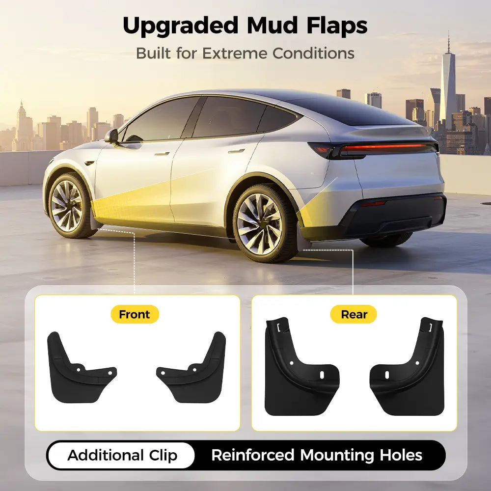 Mud Flaps For Tesla Model Y Juniper (4pcs) 3Wliners UK
