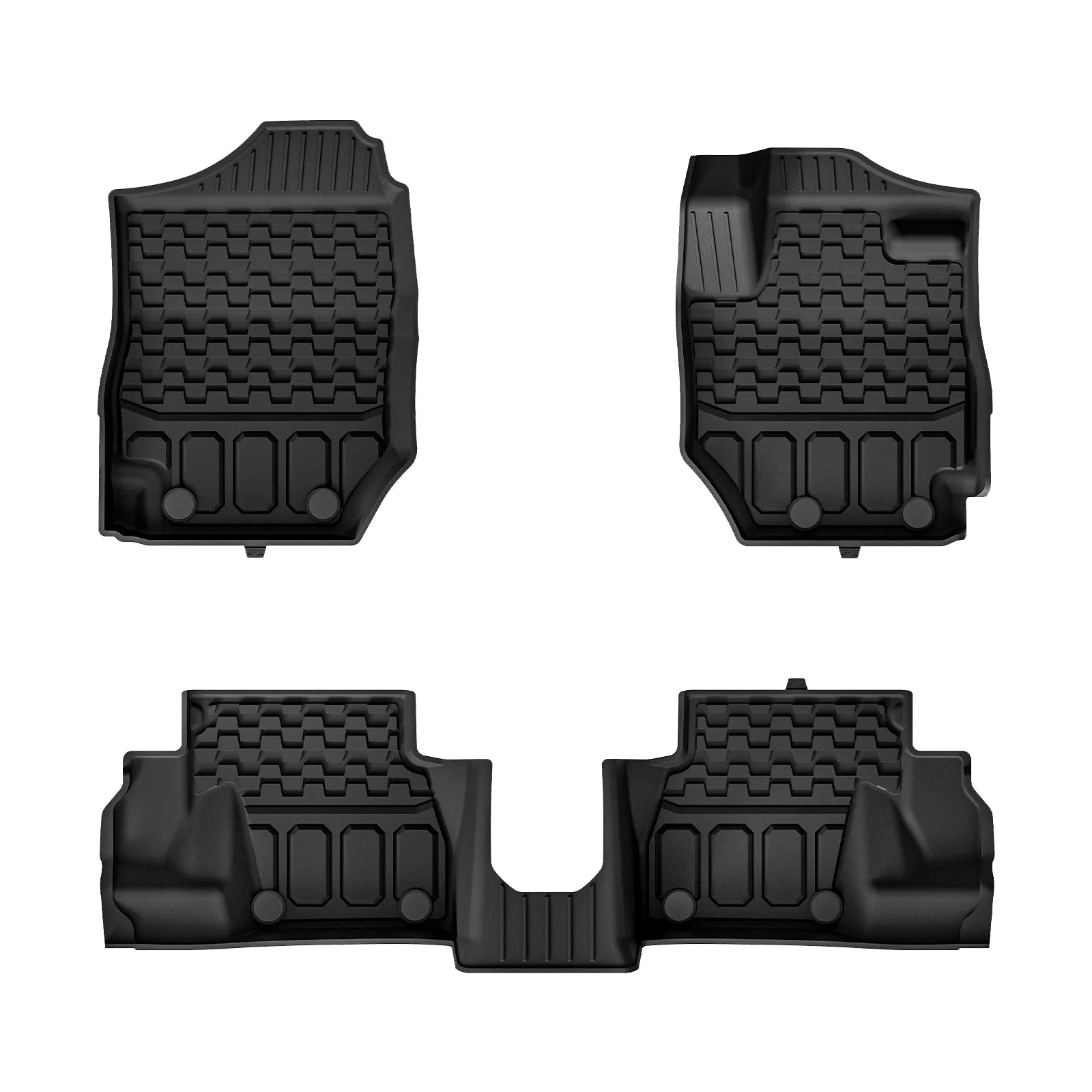 3W Car Floor Mats for Suzuki Jimny JB64W 2019-2024 3 Doors RHD, All Weather TPE Auto Mats  3Wliners   