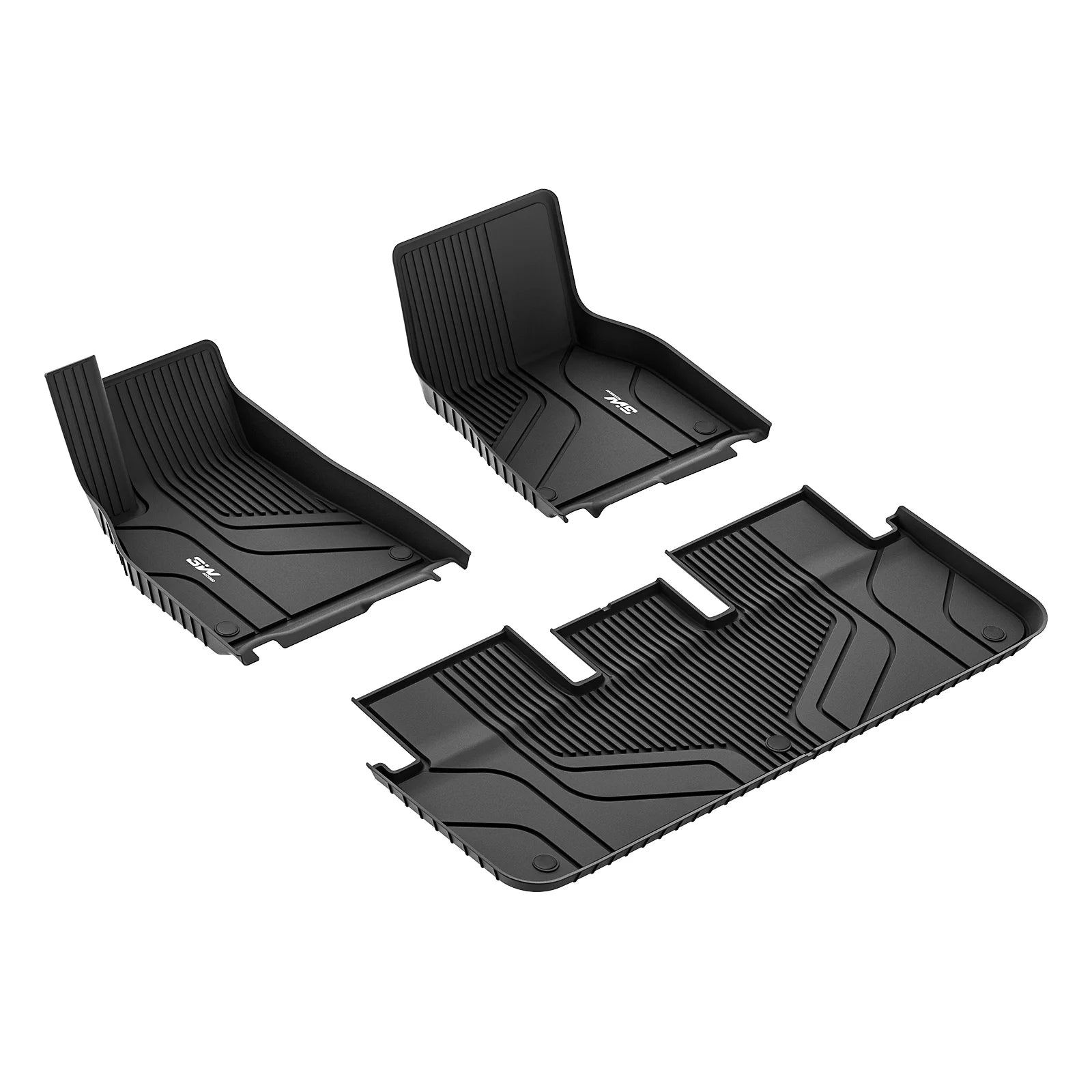3W Custom All Weather Car Mats for Tesla Model S 2022-2024 LHD 3Wliners